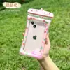 Bolsa de Celular à Prova d'Água com Airbag Desenho Animado Tela Sensível ao Toque Fotografia Praia Natação Rafting Cordão Grande Capacidade Capa de Celular à Prova d'Água