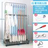 Estante para Mopas de Acero Inoxidable Colgador Móvil para Mopas y Escobas Estante para Mopas Estante para Mopas Secado de Mopas Almacenamiento de Herramientas Sanitarias