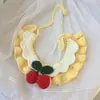 Baberos para Mascotas del Festival de Primavera, Collares de Año Nuevo para Perros y Gatos, Bufandas Lindas para el Cuello, Bufandas Tejidas a Mano de Flor de Cerezo