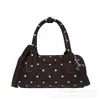 Nova Bolsa Pequena Tote de Verão 2026 para Mulheres, Bolsa Almofada de Bolinhas de Alto Valor de Nicho, Bolsa de Ombro Cruzada