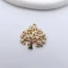 Pulseira Pingente Único Trevo de Quatro Folhas de Cobre Banhado a Ouro com Zircônia Microincrustada Material de Contas de Cristal Artesanal Acessórios para Joias DIY