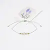 Pulseira artesanal de pedra de cristal natural mais vendida internacionalmente, pulseira fina com contas em fio colorido, estilo pequeno e fresco, perfeita para melhores amigas