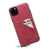 Aplicable a iPhone12 retro esmerilado imitación patrón piel de vaca doble tarjeta funda para teléfono móvil Apple 12 Pro Max funda protectora
