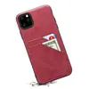 Funda Doble Tarjeta Imitación Piel de Vaca Estampada Retro Mate para iPhone 11 Pro Max Funda Protectora