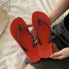 Nuevas Chanclas Planas de Estilo Coreano para Mujer de Verano, Sandalias de Chancla Sencillas de Color Sólido de Estilo Ins de Pareja para Playa de Verano