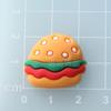 Acessórios de borracha macia para simulação de alimentos e brincadeiras PVC hairpin jóias acessórios diy handmade fun batatas fritas hambúrguer remendo decorativo