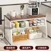 Prateleira de Mesa de Escritório para Vasos de Saúde Copos de Água para Casa Copos de Café Lanches Castanhas Prateleira de Armazenamento em Camadas de Grande Capacidade
