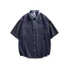 2026 Verano Moda Casual Tops Estilo Ropa de Trabajo Marca de Moda Camisas Juveniles Versátiles Holgadas Elegantes de Manga Corta