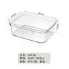 Caja de Almacenamiento de Plástico PET Transparente para Artículos Pequeños de Cocina, Organizador de Escritorio, Caja de Almacenamiento para Cajón de Refrigerador para Verduras y Frutas