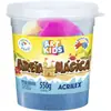 Massa de Areia Mágica Azul 550G com Molde