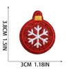 Xiaotian rosa brillante Navidad bordado tela adhesivos cuero bordado parche artesanal adhesivos Acción de Gracias bordado Zhang Zi impresión por transferencia térmica