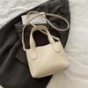 Bolso Cubo de Moda Ins Coreano de Moda para Mujer 2026 Transfronterizo Primavera y Verano Bolso de Hombro Simple Versátil Bolso Casual para Mujer