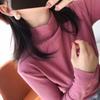 Camiseta Base Catiónica Original MOTIE Otoño e Invierno 2019 Cuello Medio Alto Estilo Coreano Cálida Elástica Tejido de Punto Ropa Interior