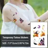 Pegatinas de Tatuaje de Halloween Transfronterizas para Niños, Brillo Colorido, Estilo Nuevo para Brazos, Fiesta Personalizada, Sencillo, Seguro y Fácil de Limpiar