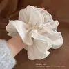 Nuevo Estilo Encaje Plisado Anillo para el Pelo Intestino Grueso para Mujer Goma Elástica para el Pelo Cuerda para la Cabeza Cuerda para el Pelo Extra Grande