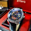 Nuevo reloj mecánico automático genuino Aogulas, reloj con fondo hueco para hombre, reloj luminoso impermeable de alta calidad para hombre
