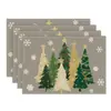 Manteles individuales de Navidad para comercio exterior transfronterizo, decoraciones de mesa para fiestas y eventos de vacaciones de invierno, manteles individuales aislados al por mayor