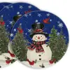 Nuevos Manteles Redondos de Navidad de Amazon Serie Cuadros Árbol de Navidad Decoración de Mesa de Cocina Sala de Estar Vajilla Anti-Manchas