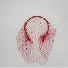 Diadema vintage de Amazon, estilo europeo y americano, para novias, fiestas de té, de malla, accesorios para el cabello de mujer, diadema con perlas y diamantes de imitación para cubrir la cara.