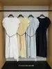 Vestido Largo de Verano 2026 Han Xun Vacaciones Perezosas Manga Acampanada Plisado Cuello en V Cinturón de Corbata Falda Acampanada 26768