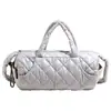 Chaqueta de Algodón para Viajero de Invierno Bolso Cruzado Bolso de Mujer con Bolsillo Grande para Calentar Manos Bolso de Hombro Bolso de Mano de Viaje Acolchado de Moda para Mujer