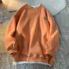 Suéter verde para hombre y mujer estilo Hong Kong primavera y otoño top nuevo oversize abrigo falso de dos piezas top para pareja uso perezoso