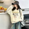 Sudadera infantil, nuevo modelo otoño 2026 para niños mayores, cálida, elegante, bloques de color, top para niñas, cuello redondo, manga larga, ropa infantil al por mayor