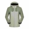 Jaqueta Espessa Integrada Outono e Inverno para Homens com Logo Personalizado, Marca Moderna Jaqueta Esportiva à Prova de Vento e Quente para Uso Externo com Capuz para Mulheres