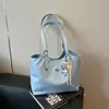 Bolsa Tote de Grande Capacidade Lisa e Simples para Mulheres, Nova Bolsa de Mão Texturizada da Moda de Primavera para Trabalho e Deslocamento, Bolsa de Ombro