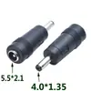 Adaptador de Tomada de Conversão para Adaptador de Energia CC 5.5/2.1 Fêmea para Macho Carregador Adaptador para Laptop
