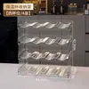 Estante de Almacenamiento para Vasos de Agua para Uso Doméstico en el Gabinete de la Sala de Estar, Portavasos Aislado de Acrílico, Estante de Almacenamiento de Gran Capacidad a Prueba de Polvo para Escritorio