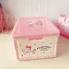 Caja de Almacenamiento de Dibujos Animados con Plegado de Libro Corazón de Niña Escritorio Cosméticos Artículos Varios Caja de Infidelidad Caja de Almacenamiento Portátil