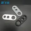 Venda Direta de Fábrica Grande Fivela de Oito com Três Furos Peça de Bloqueio de Fio Fivela de Oito Preta Anel de Bloqueio de Fio de Plástico