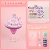 Kit de Materiais DIY Artesanal Infantil Cola de Creme Simulação Lama de Cristal Fofa Copo de Sorvete Brinquedo Pequeno para Menina