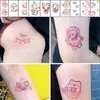 Adesivos de Tatuagem Colorida Latina à Prova d'Água para Mulheres Borboleta de Longa Duração Estilo Semi-Permanente de Alta Qualidade Letras Inglesas Frescas para Meninas