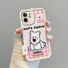 Funda de Teléfono Bordada de Hamburguesa de Dibujos Animados Personalizada Estilo Comida Divertida Cobertura Completa Anti-Caídas Funda Suave Protección Linda Peculiar para Teléfono
