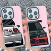 Capa para iPhone 15 Pro Carro Esportivo JDM 14/13 Branco Aurora 12 Apple 11 Xs Max Hard Plus Laser XR