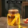 Potes de Armazenamento Personalizados Atacado para Casca de Tangerina, Recipientes de Armazenamento, Potes de Armazenamento de Vidro para Chá, Potes Transparentes Selados à Prova de Umidade