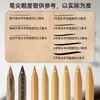 Venta al por mayor del fabricante Plumas de bambú hechas a mano para caligrafía de Xizang, Plumas de inmersión de tinta de bambú con puntas planas oblicuas izquierda y derecha para caligrafía de Xizang