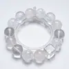 Pulsera Tianxinghecao de Cristal Natural Blanco para Mujer, Regalo Versátil, Pulsera de Fuegos Artificiales Blancos Hielo Naranja Rosa al por Mayor