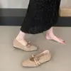 Sapato Feminino com Bico Quadrado de 3cm, Salto Escondido e Laço, Sapatos Mary Jane 2026 para Mulheres, Estilo Francês para o Dia a Dia, Design de Camélia da Primavera