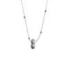 Collar de Perlas Florales Redondas con Cuentas Estilo Francés, Exquisito y Elegante, Estilo Vintage, Cadena para Clavícula, Joyería de Nicho de Lujo Ligero para Mujeres