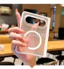 Funda Sencilla de Hielo Esmerilado Adecuada para Teléfono Huawei Puraxmax, Cubierta Protectora Magnética para Eje Central de Pantalla Plegable