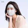 Máscara de Proteção Solar de Seda Sintética de Verão, Máscara Respirável Tridimensional Anti-UV para Mulheres, Adequada para Arte, Ciclismo e Atividades ao Ar Livre