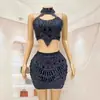 Negro Ceñido Lentejuelas Año Nuevo Boda Fiesta Vestido de Fiesta Club Fantasía Lentejuelas Ocasión Formal Cumpleaños Sexo