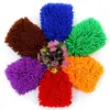 Luvas de Chenille para Lavagem de Carros Pelúcia Dupla Face Pano Impermeável para Limpar Carro Ferramenta Especial para Lavagem de Carro Pano de Lavar Carro Coral Universal