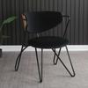 Silla tipo loft estilo industrial americano diseñador personalidad creativa retro hierro silla de comedor cafetería ocio silla con respaldo
