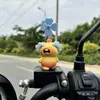 Tapa decorativa para vehículo eléctrico capibara Lulu molino de viento giratorio, colgante de juguete decorativo lindo universal para bicicletas y motocicletas