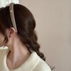 Diadema Metálica Estilo Melard Vintage para Niñas, Diadema de Gama Alta Color Café para Otoño e Invierno, Diadema Minmin para la Parte Superior del Cráneo