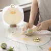 Tabla de cortar de grado alimenticio para el hogar, tabla de cortar antideslizante, tabla de cortar pequeña de clasificación, tabla de cortar pequeña para suplementos alimenticios de bebé, tabla de cortar pequeña para frutas, juego de cuchillos para suplementos alimenticios
